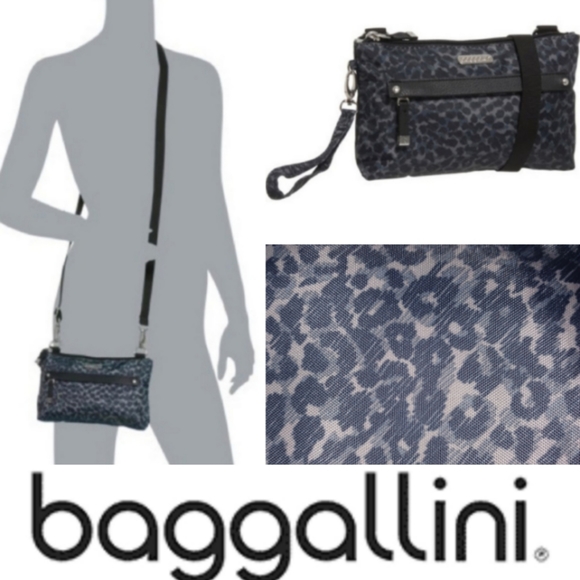 Baggallini Handbags - Baggalini Leopard All Around Crossbody / Wristlet,  Removable Strap, Leopard